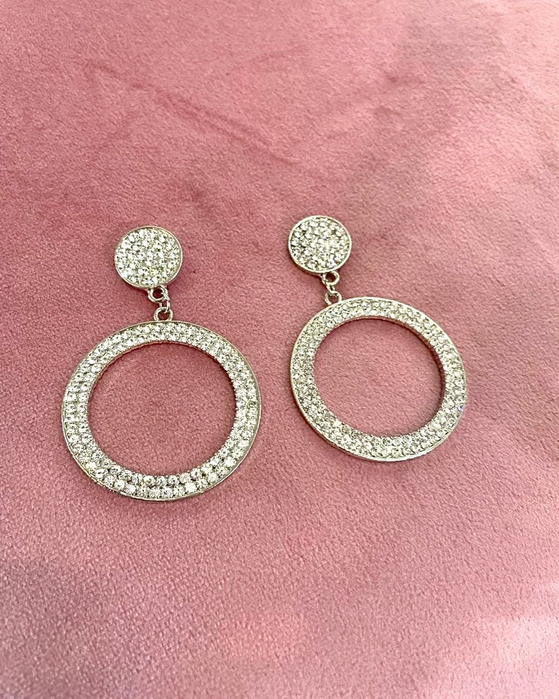 Glitter Sparkle cirkle oorbellen