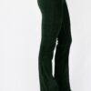 Ribbed flared pants black