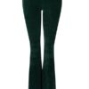 Ribbed flared pants black