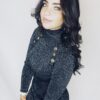 Knopen glitter jurk
