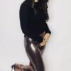Sequin flair pants