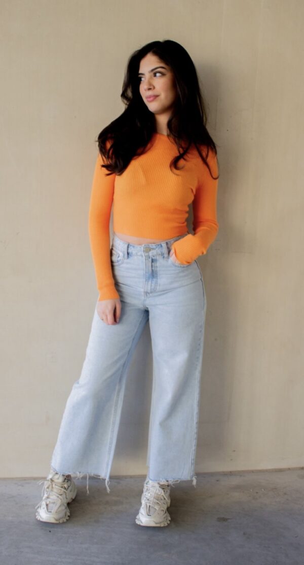 High Waist Wide Leg Jeans Denim