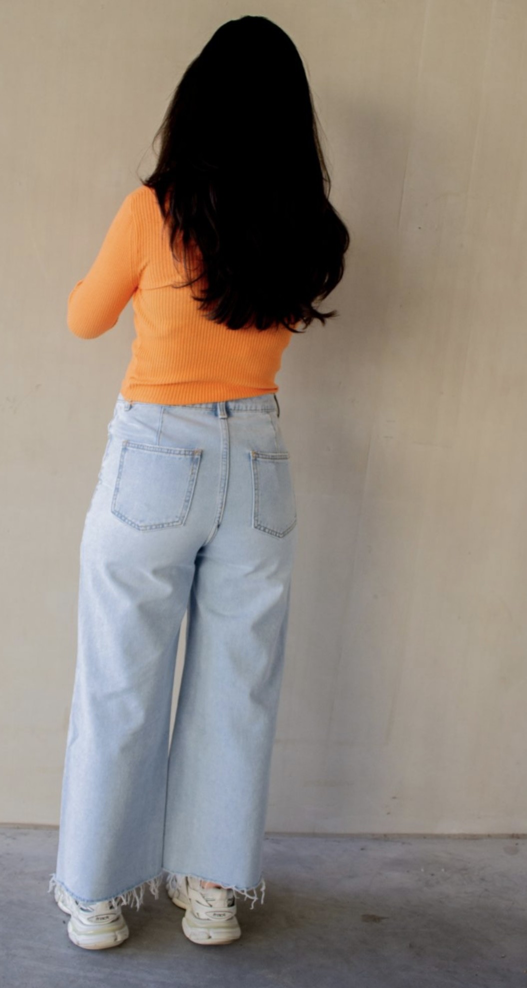 High Waist Wide Leg Jeans Denim