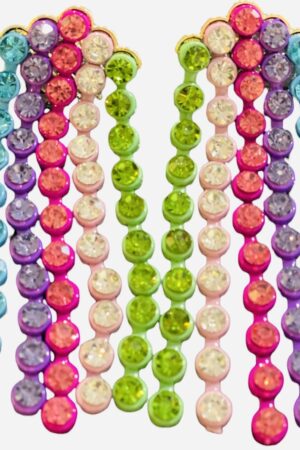 Rainbow color earrings studs