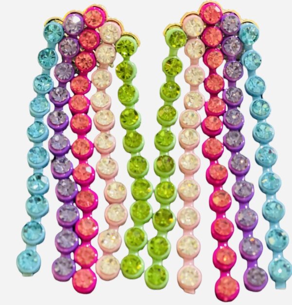 Rainbow color earrings studs