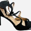 sparkling heels black