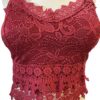 Bustier bordeaux rood kant