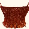 Bustier bordeaux rood kant