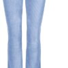 Lemmy Blauwe rib flared broek