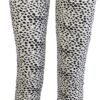 Soft flaired pants offwhite/black spot
