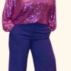 Sequin blouse pink
