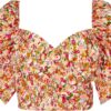 Top crop Hemis geel/rood