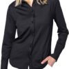Luxe travel blouse zwart