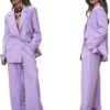 Lila dames pantalon