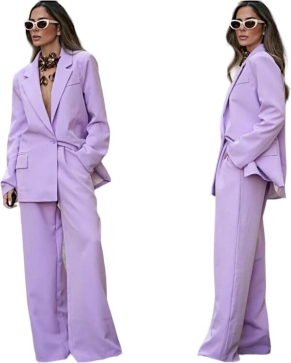 Lila dames pantalon