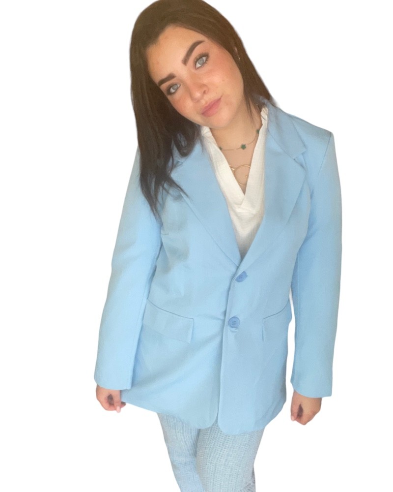 Baby blue blazer