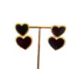 Dubbel hart oorbel