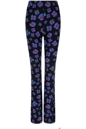 Soft flair blauw paars bloemenprint