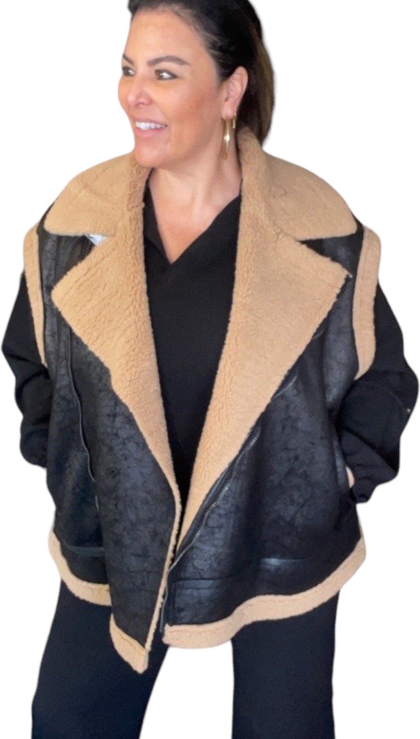 Lammy coat gilet oversized