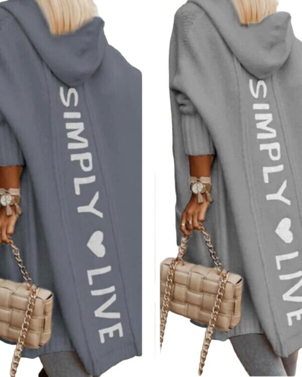 Simply love vest met capuchon