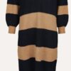 Striped dress sweet brown black