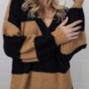 Striped dress sweet brown black