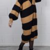 Striped dress sweet brown black
