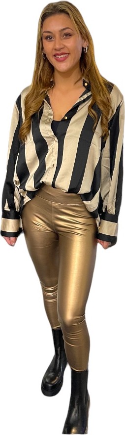 Norfy highwaist gold shimmer legging
