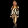 Norfy highwaist gold shimmer legging