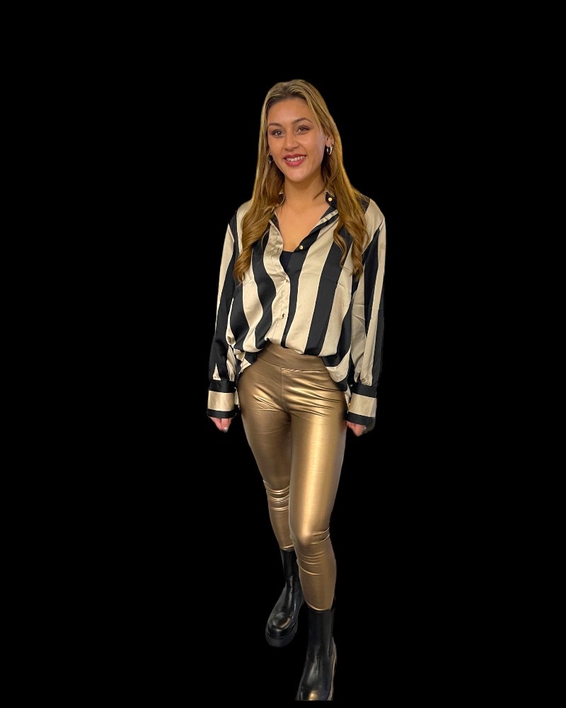 Norfy highwaist gold shimmer legging