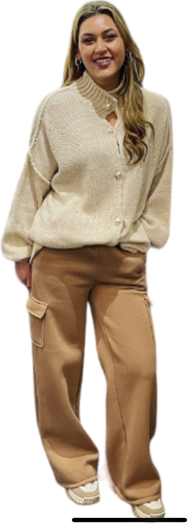 Cargo pants jogger camel