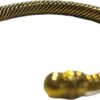Bracelet bull ring gold steel