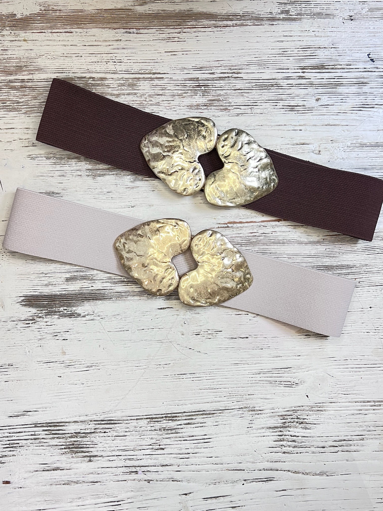 Riem elastisch met hart gesp